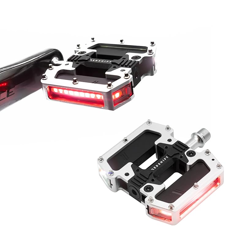 REDSHIFT ARCLIGHT PRO Flat Bicycle Pedals with LED Lights, Auto On-Off, 36+ hr Battery, USB Rechargeable, Weatherproof, Aluminum Bike Pedal 9/16in
REDSHIFT ARCLIGHT PRO Flat Bicycle Pedals with LED Lights, Auto On-Off, 36+ hr Battery, USB Rechargeable, Weatherproof, Aluminum Bike Pedal 9/16in