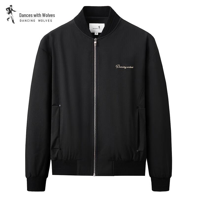 Dance with Wolves Men s Autumn/Winter Embroidered Baseball Jacket L
Dance with Wolves Men s Autumn/Winter Embroidered Baseball Jacket L