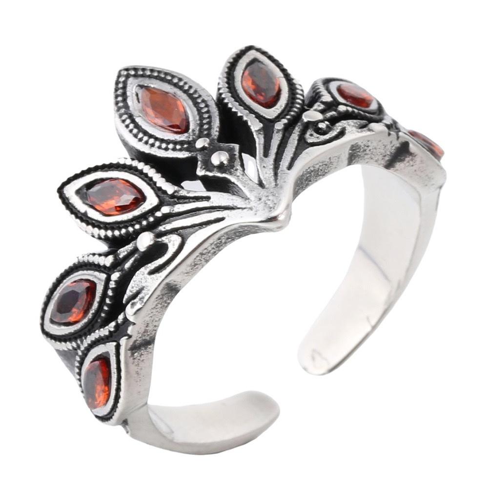 Lady Girls Ring 316L Stainless Steel Punk Red Stones Open Ring Jewellery 7
Lady Girls Ring 316L Stainless Steel Punk Red Stones Open Ring Jewellery 7