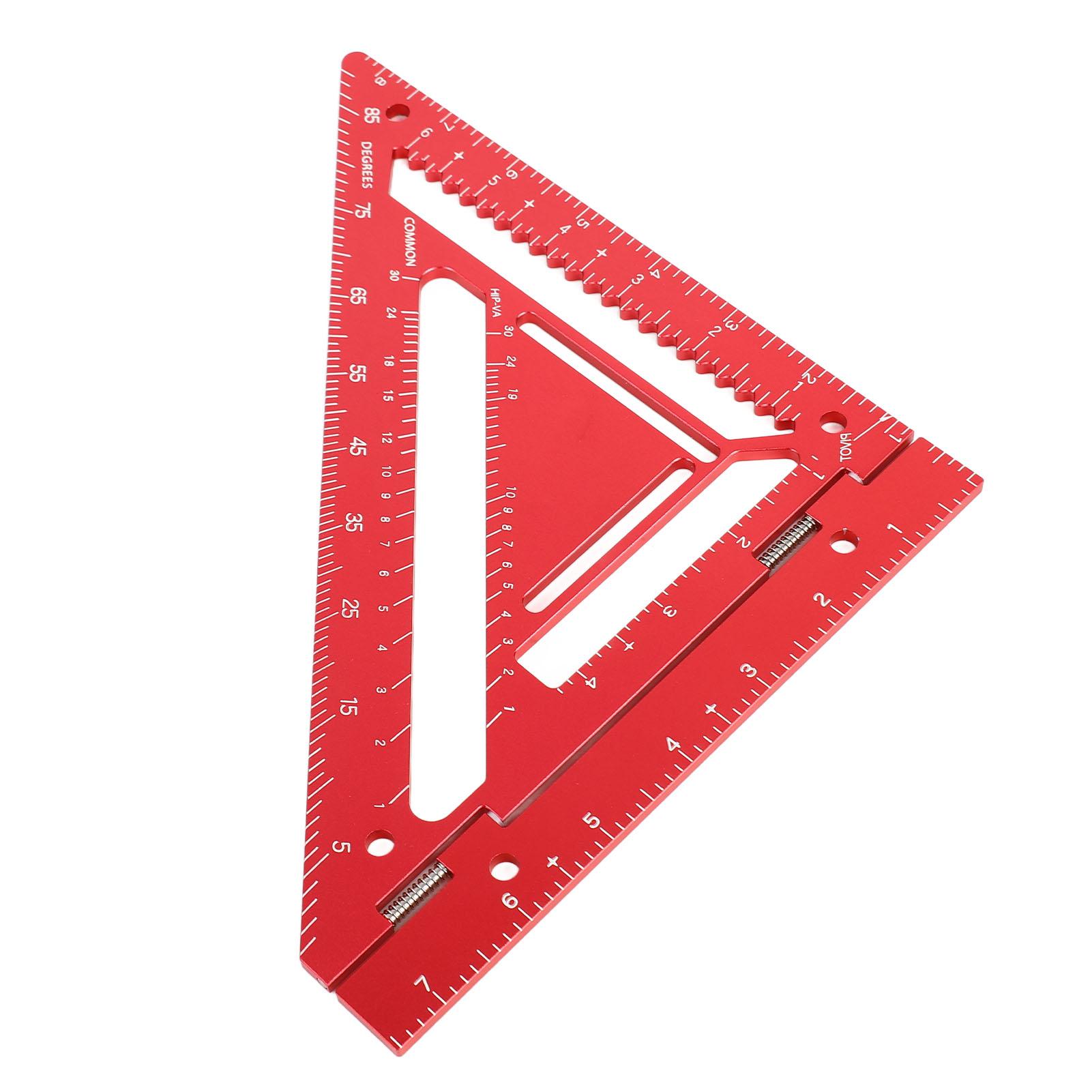 Rafter Square Tool Aluminum Alloy Triangular Ruler Protractor Carpenter Square with Jig Block for
Rafter Square Tool Aluminum Alloy Triangular Ruler Protractor Carpenter Square with Jig Block for
