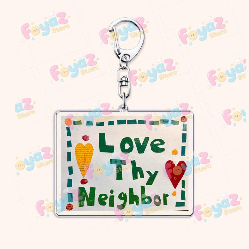 Love Thy Neighbor Keychain for Family Women Friends Girls
Love Thy Neighbor Keychain for Family Women Friends Girls