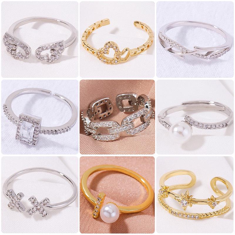 Gold-Plated Zircon Retro Ring for Women - European & American Style Index Finger Accessory
Gold-Plated Zircon Retro Ring for Women - European & American Style Index Finger Accessory
