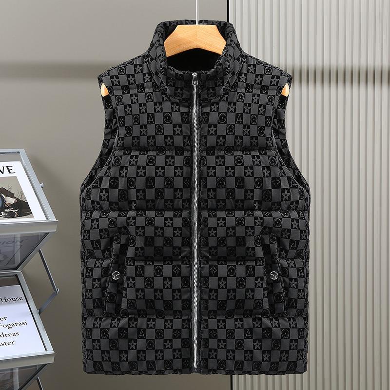 Down cotton vest men s autumn and winter new black flocked stand-up collar vest wear thermal vest tide M
Down cotton vest men s autumn and winter new black flocked stand-up collar vest wear thermal vest tide M
