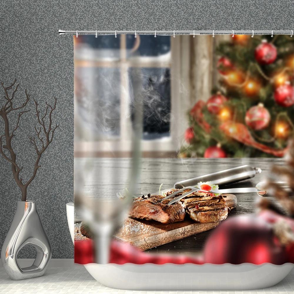 Christmas Shower Curtain Delicious Food 3D Printing Waterproof Polyester Cloth Curtain With Hooks Bathroom Bathtub Home Decor W90XH180cm
Christmas Shower Curtain Delicious Food 3D Printing Waterproof Polyester Cloth Curtain With Hooks Bathroom Bathtub Home Decor W90XH180cm