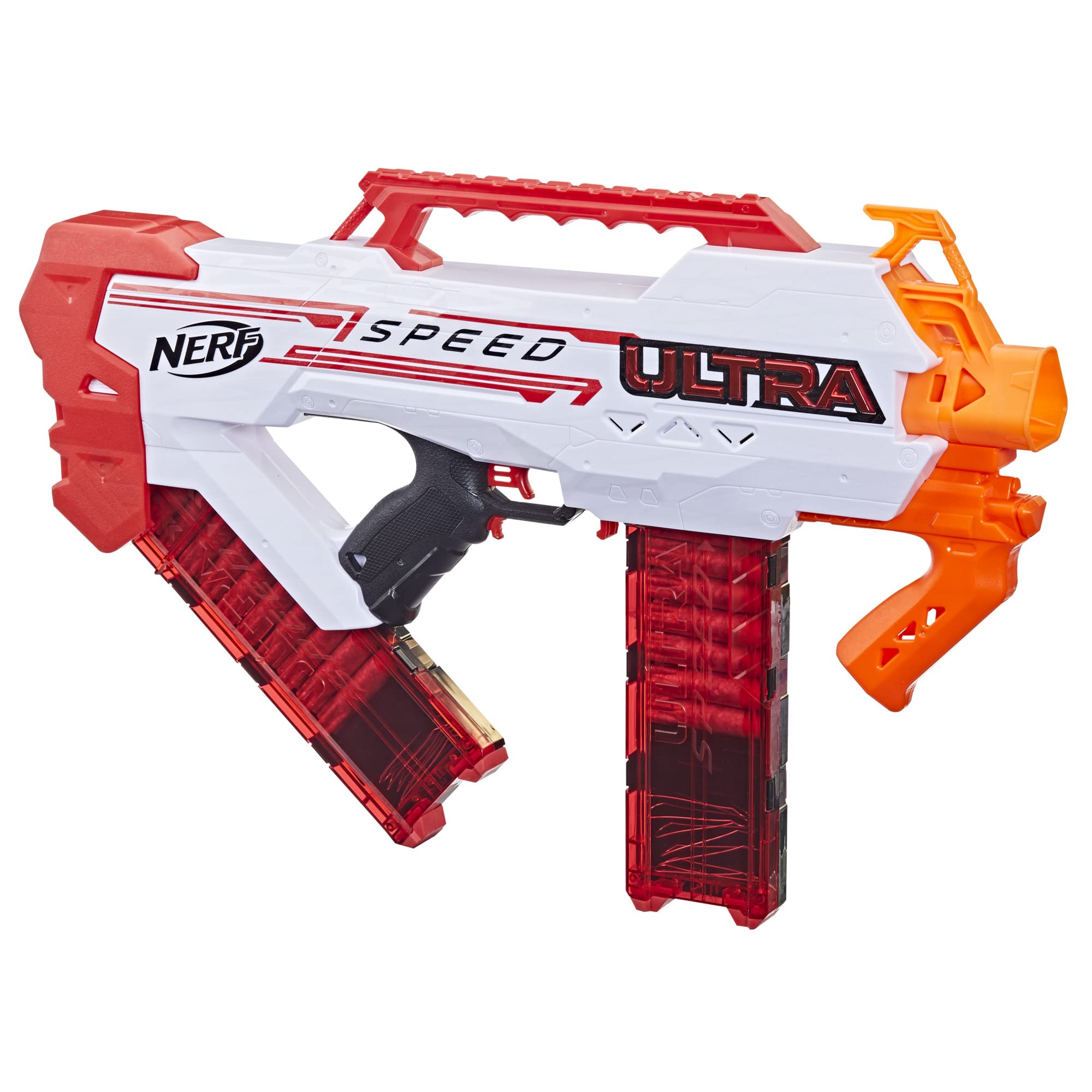 Hasbro Nerf Ultra Speed Electric Blaster Fastest Firing Nerf Ultra Blaster with 24 Nerf Ultra Accustrike Darts Can only be used with Nerf Ultra Darts
Hasbro Nerf Ultra Speed Electric Blaster Fastest Firing Nerf Ultra Blaster with 24 Nerf Ultra Accustrike Darts Can only be used with Nerf Ultra Darts