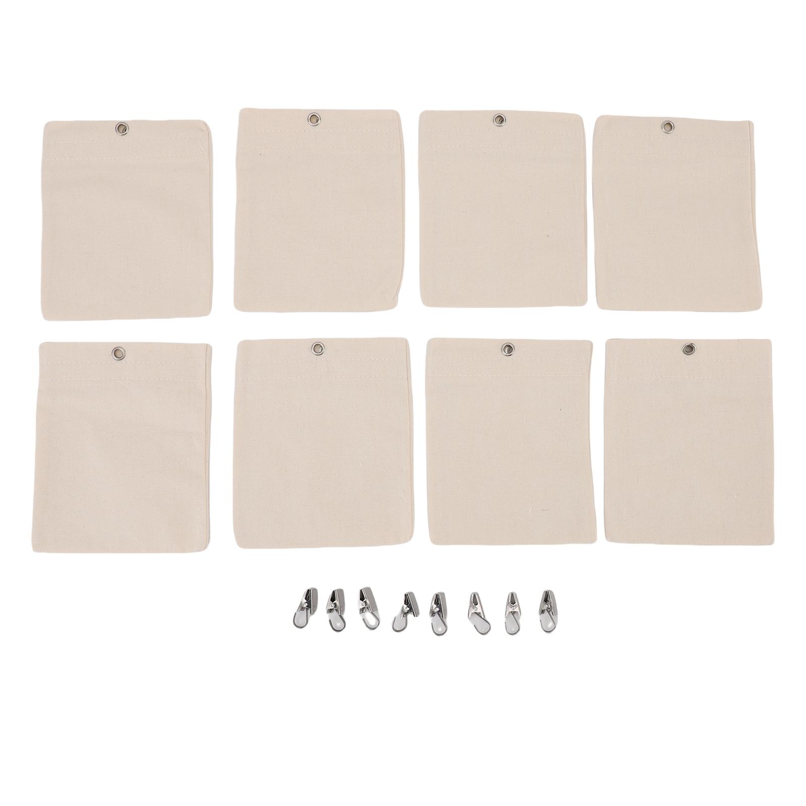 Curtain Weights Canvas Self Adhesive Closure Drapery Weighted Bags with Clamps for Tablecloth
Curtain Weights Canvas Self Adhesive Closure Drapery Weighted Bags with Clamps for Tablecloth