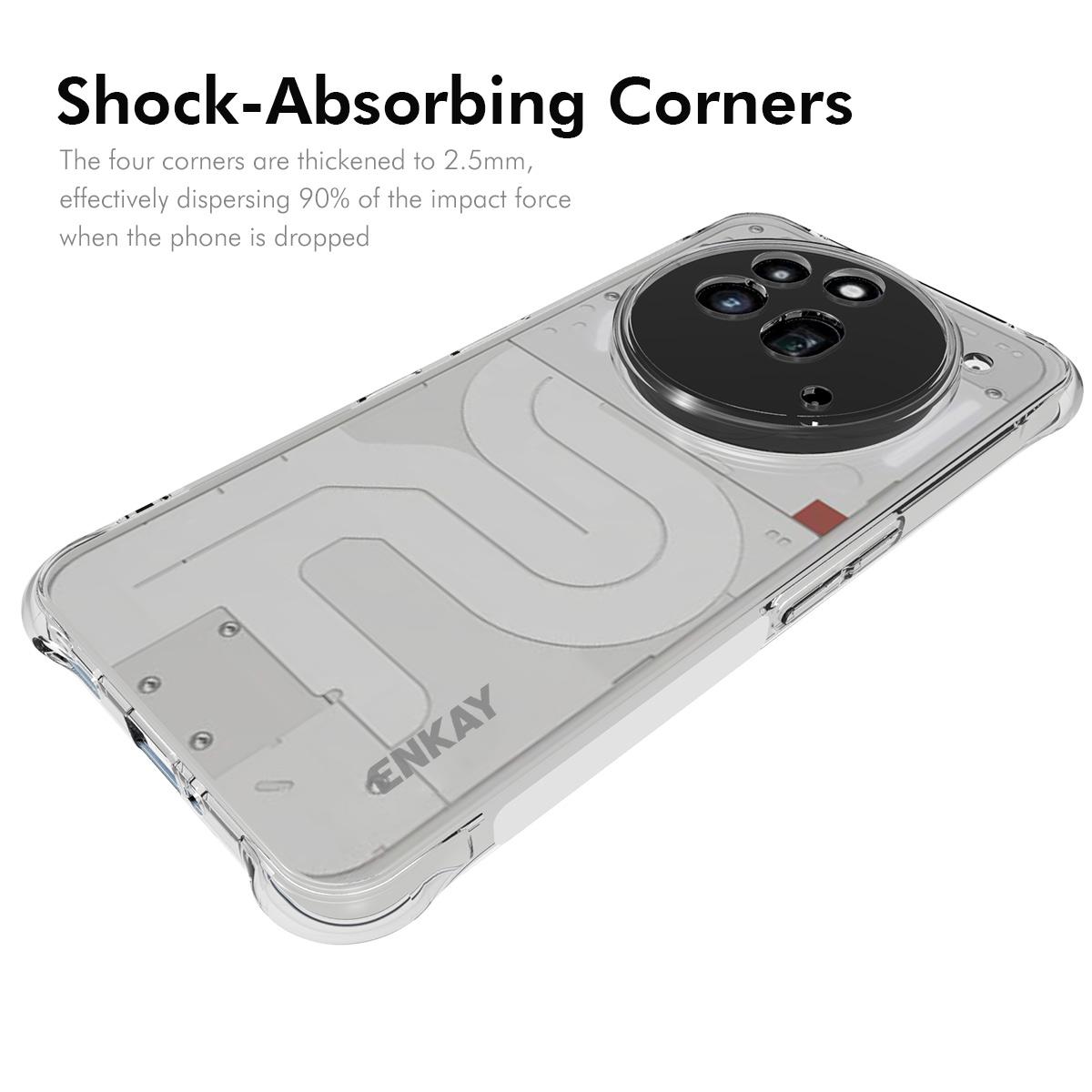 For Nothing Phone (3a) Pro Clear Phone Case ENKAY HAT PRINCE Shockproof Anti-slip TPU Cover Transparent
For Nothing Phone (3a) Pro Clear Phone Case ENKAY HAT PRINCE Shockproof Anti-slip TPU Cover Transparent