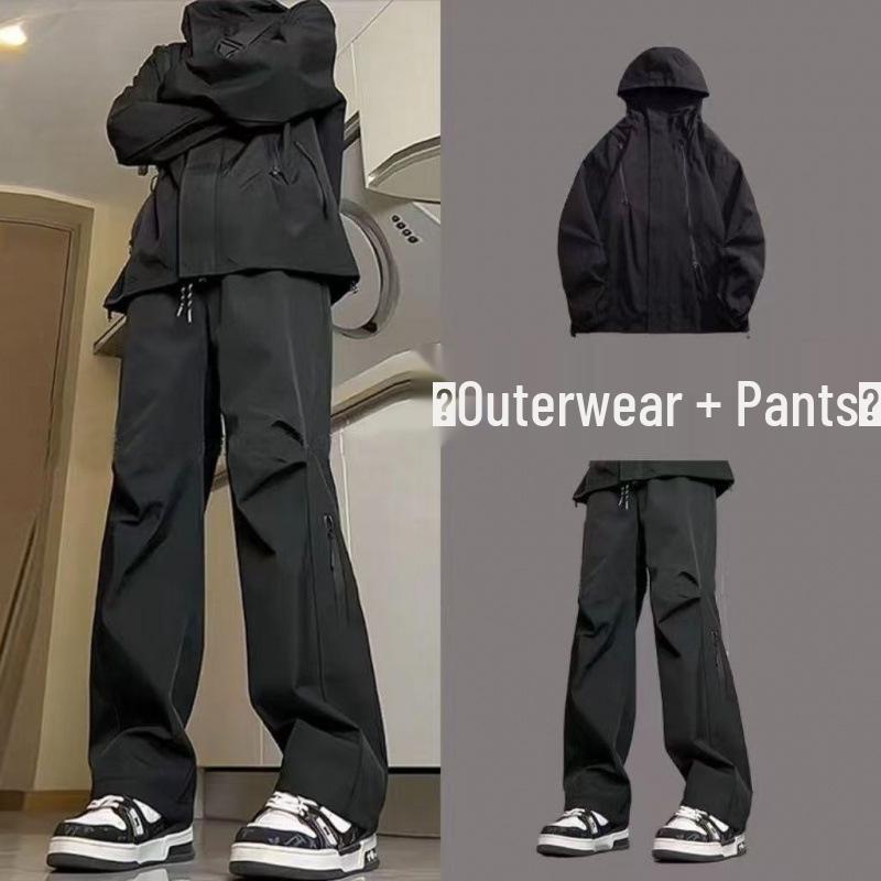 Men s Waterproof & Windproof Storm Suit: Spring/Autumn Outdoor Workwear - Includes Long Pants & Jacket 4XL (for 175-190 jin)
Men s Waterproof & Windproof Storm Suit: Spring/Autumn Outdoor Workwear - Includes Long Pants & Jacket 4XL (for 175-190 jin)
