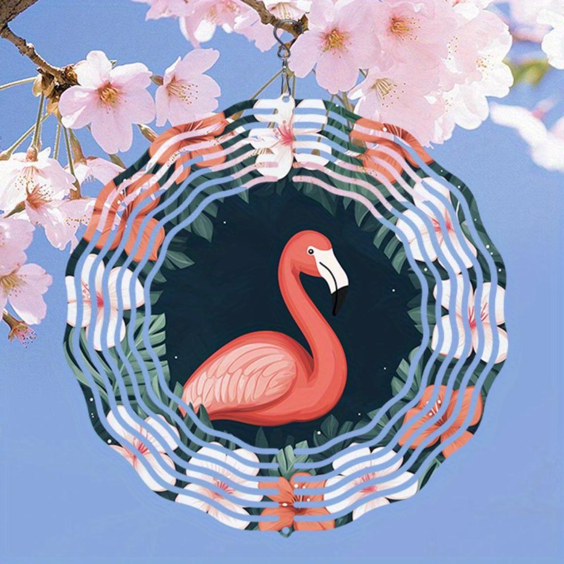 Metal Flamingo Wind Chime with Bloom Mandala Tropical Leaves Design Outdoor Indoor Hanging Decor for Garden Patio Home Birthday Housewarming Gift 01A
Metal Flamingo Wind Chime with Bloom Mandala Tropical Leaves Design Outdoor Indoor Hanging Decor for Garden Patio Home Birthday Housewarming Gift 01A