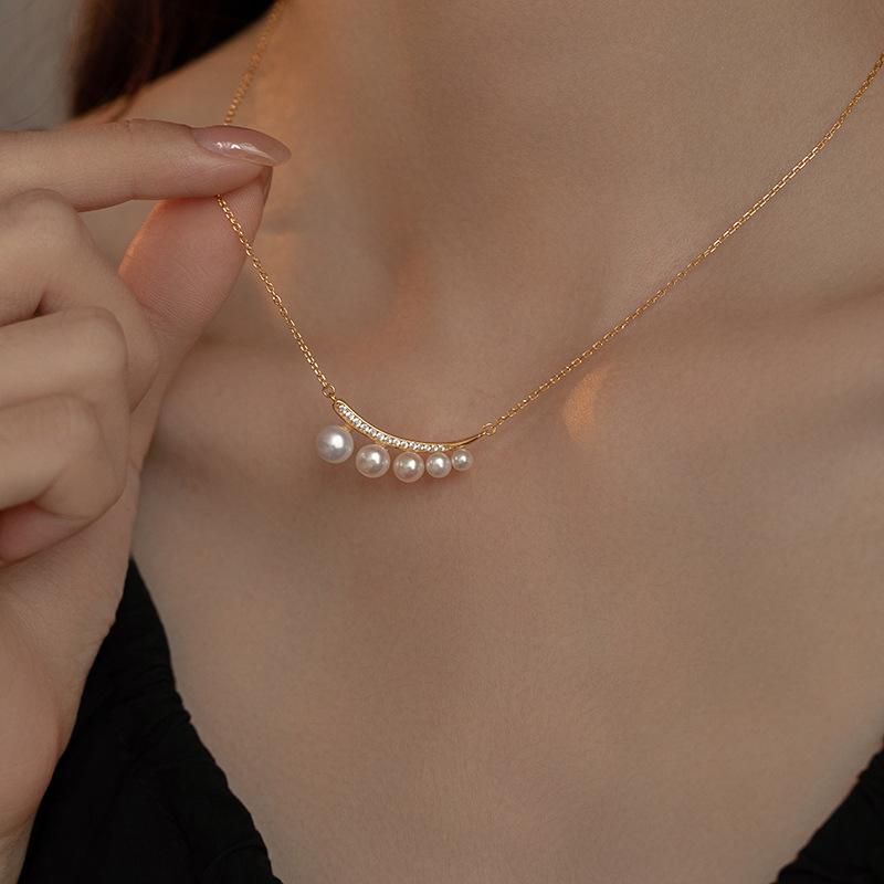 925 Sterling Silver Sparkling Zirconia Simulated Pearl Pendant Luxury Shiny Necklace For Women Fine Choker Jewelry золотий
925 Sterling Silver Sparkling Zirconia Simulated Pearl Pendant Luxury Shiny Necklace For Women Fine Choker Jewelry золотий