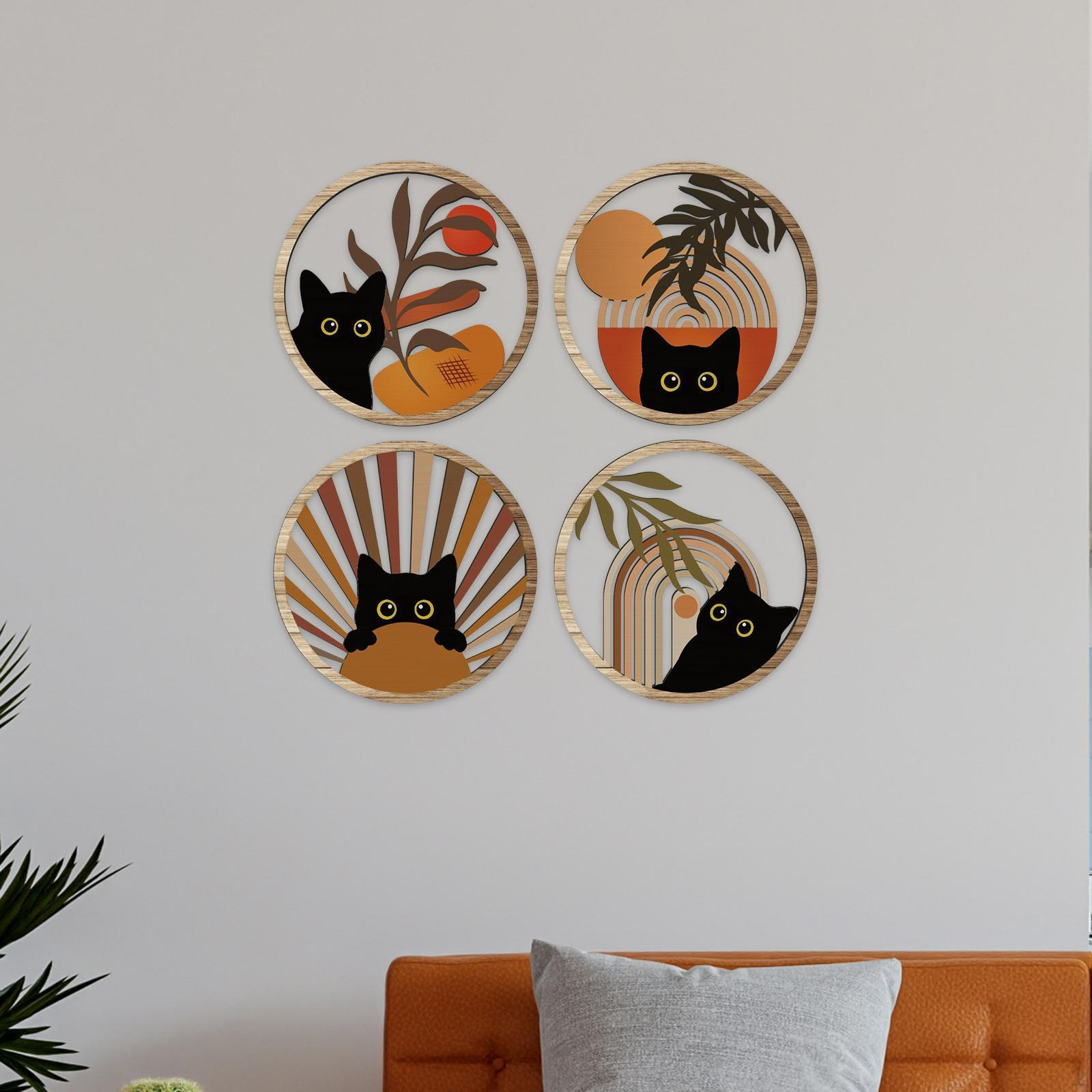 4 Pieces Boho Black Cat Wall Decor Hanging Wooden Art Signs Cute Lovely Gifts Aesthetic for
4 Pieces Boho Black Cat Wall Decor Hanging Wooden Art Signs Cute Lovely Gifts Aesthetic for