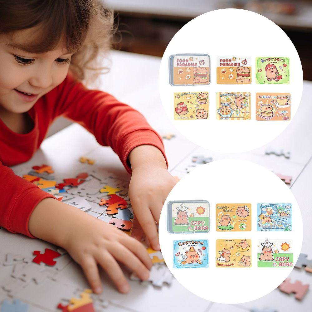 5Pcs with Box Capybara Educational Puzzle Fun Children s Hands-on toys New Guessing Cards Hamburg Capybara
5Pcs with Box Capybara Educational Puzzle Fun Children s Hands-on toys New Guessing Cards Hamburg Capybara