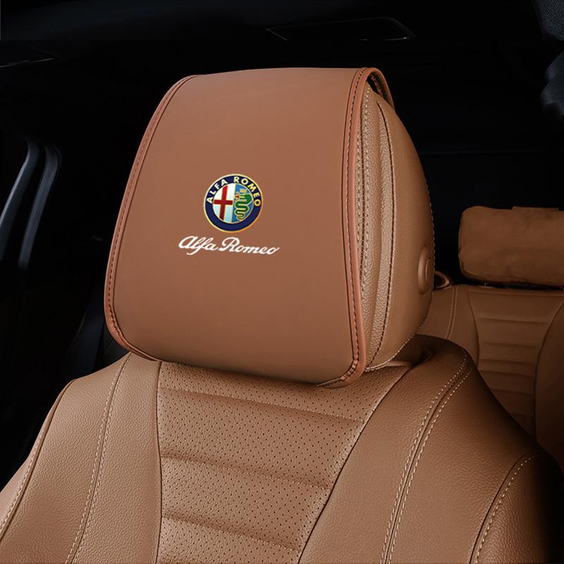Leather Car Pillowcase Car Supplies Headrest Cover For Alfa Romeo 4C 159 Spider Giulia Giulietta 156 Anti Fouling Decoration Mat
Leather Car Pillowcase Car Supplies Headrest Cover For Alfa Romeo 4C 159 Spider Giulia Giulietta 156 Anti Fouling Decoration Mat