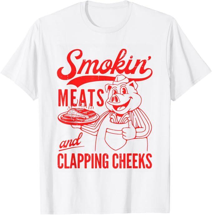 Funny BBQ Meat Groovy Smoking Meats And Clapping Cheeks T-Shirt, Size S-5XL XL
Funny BBQ Meat Groovy Smoking Meats And Clapping Cheeks T-Shirt, Size S-5XL XL