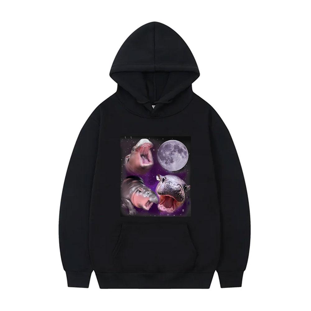 Three Hippo Moo Deng Roared At The Moon Funny Meme Hoodie Male Fashion Oversized Streetwear Men Women s Cotton Casual Pullover 3XL
Three Hippo Moo Deng Roared At The Moon Funny Meme Hoodie Male Fashion Oversized Streetwear Men Women s Cotton Casual Pullover 3XL
