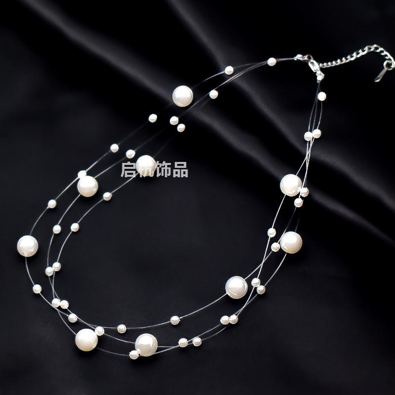 Pearl Necklace Women S Light Luxury Personality Simple And Versatile Handmade Fishing Line Collarbone Chain
Pearl Necklace Women S Light Luxury Personality Simple And Versatile Handmade Fishing Line Collarbone Chain