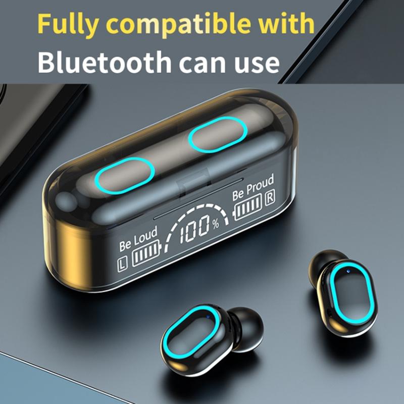 G35 TWS Wireless Bluetooth-compatible Earphone Mini In-ear Earbuds Touch Headset with Digital Display Charging Case Type A
G35 TWS Wireless Bluetooth-compatible Earphone Mini In-ear Earbuds Touch Headset with Digital Display Charging Case Type A