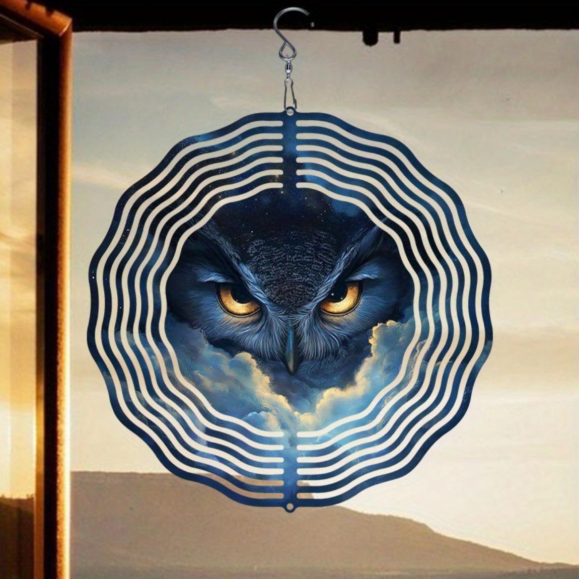 Metal Owl Wind Spinner 3D Rotating Garden Decor Outdoor Wind Chime for Patio Yard Balcony Decoration
Metal Owl Wind Spinner 3D Rotating Garden Decor Outdoor Wind Chime for Patio Yard Balcony Decoration