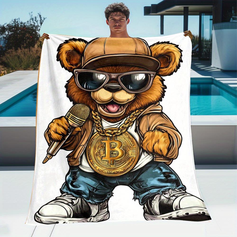 Microphone with Cool Bear Pattern Flannel printed blanket suitable for all seasons suitable for living room office sofa travel 75x100cm (30x40inch)
Microphone with Cool Bear Pattern Flannel printed blanket suitable for all seasons suitable for living room office sofa travel 75x100cm (30x40inch)