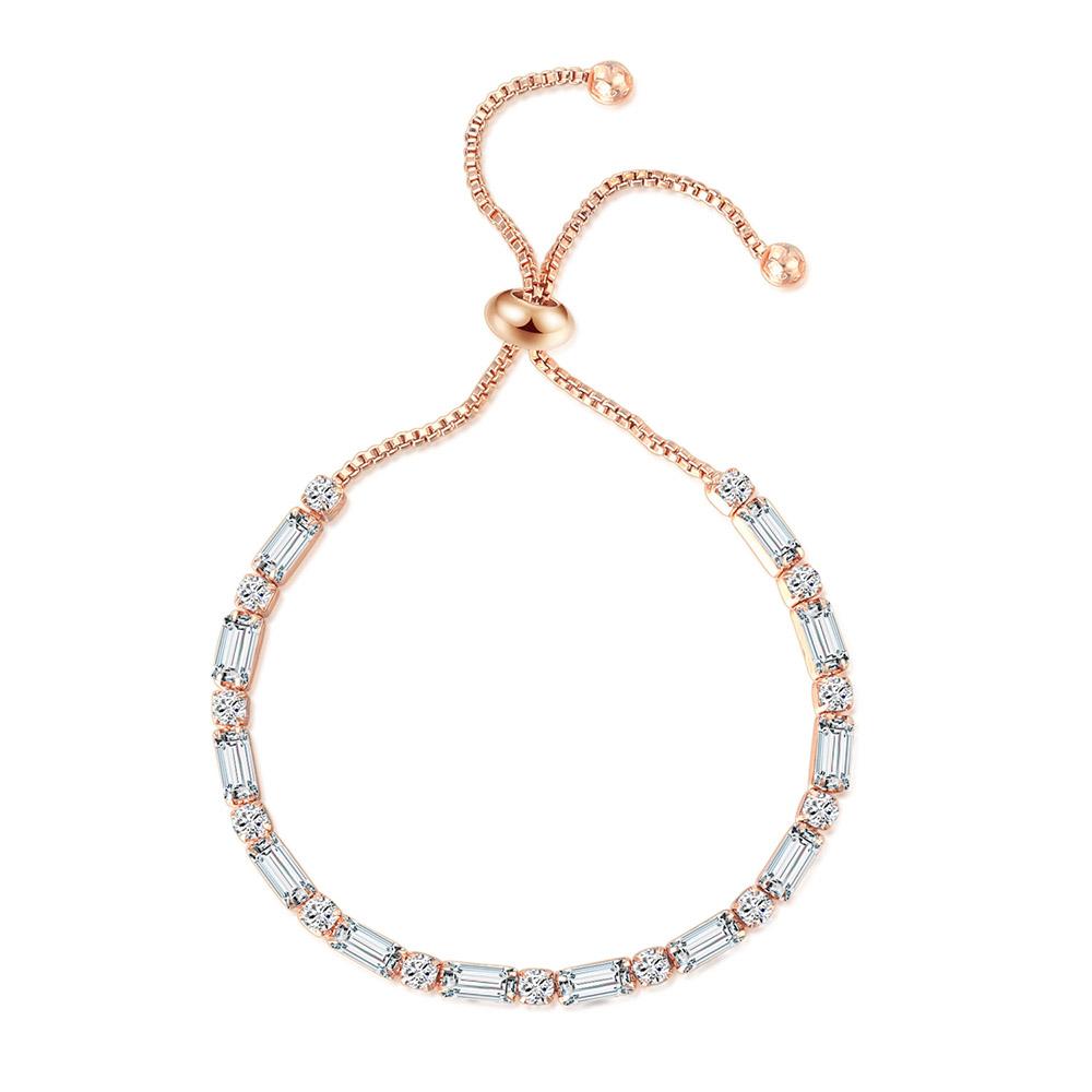 ZHOUYANG Geometry Tennis Bracelet For Women Gift Kpop Zircon Rose Gold Color Handmade Wedding Adjustable Bracelets Jewelry H028
ZHOUYANG Geometry Tennis Bracelet For Women Gift Kpop Zircon Rose Gold Color Handmade Wedding Adjustable Bracelets Jewelry H028