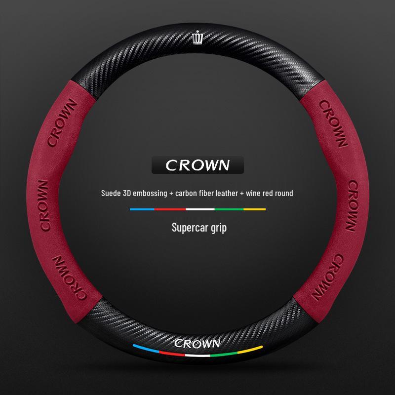 Toyota Crown 12th-14th Gen Ultra-Thin Suede Carbon Fiber Steering Wheel Cover Other
Toyota Crown 12th-14th Gen Ultra-Thin Suede Carbon Fiber Steering Wheel Cover Other