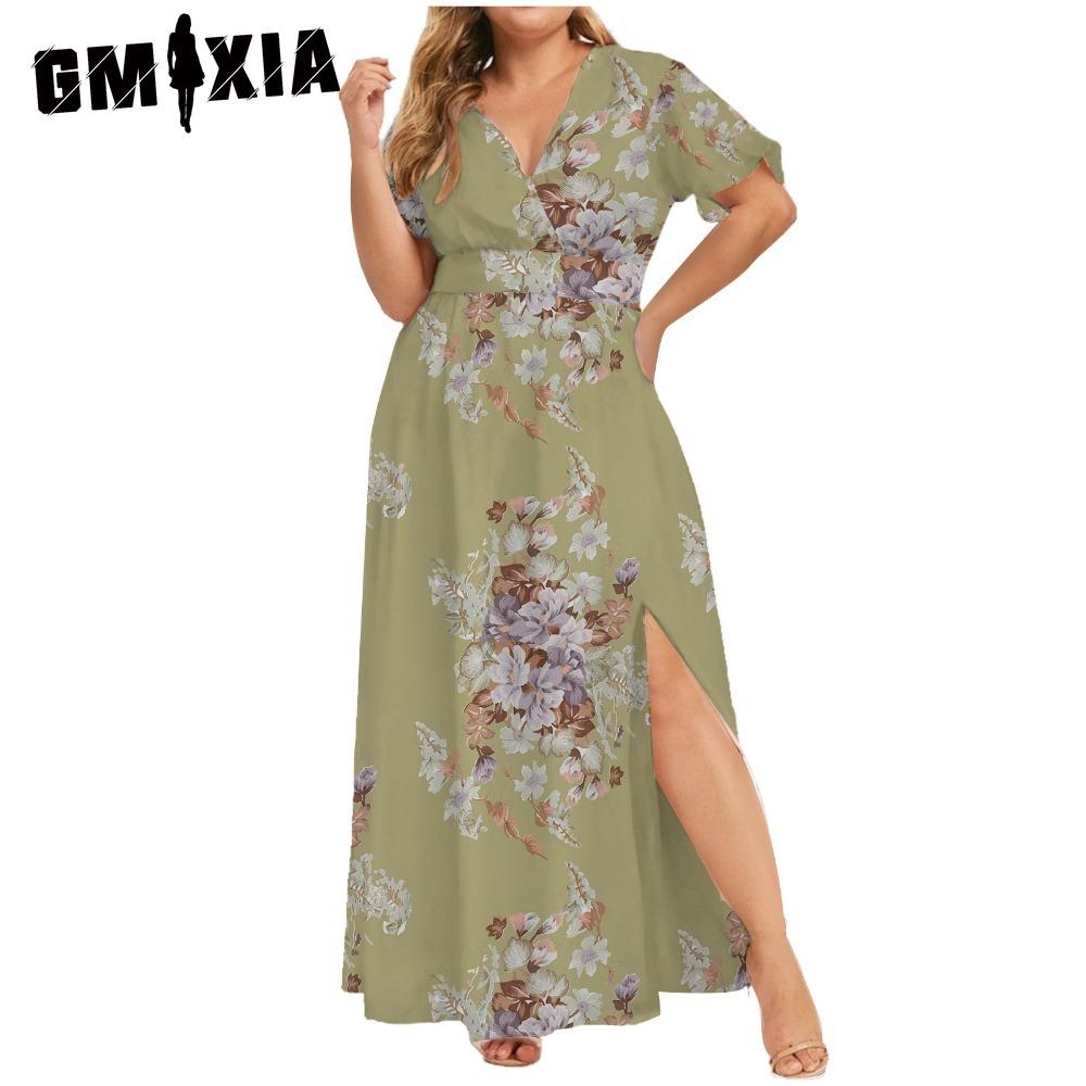 GMXIA L-5XL Женская мода лето весна короткий рукав V-образный вырез повседневные платья XXXXXL кадмия зеленый
GMXIA L-5XL Женская мода лето весна короткий рукав V-образный вырез повседневные платья XXXXXL кадмия зеленый