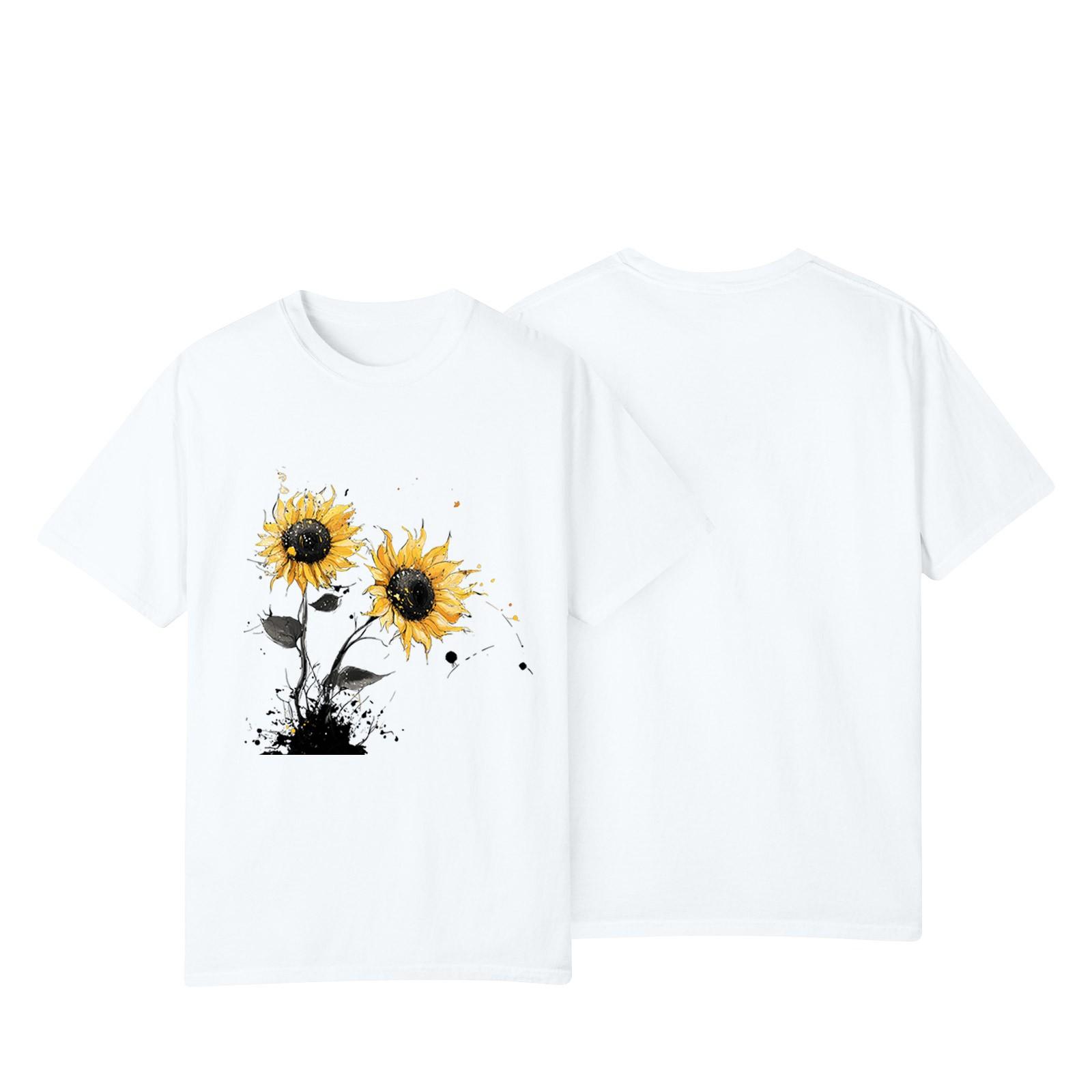 Women s Casual Sunflower Print Street Slim Fit Short Sleeve T-Shirt Top XL білий
Women s Casual Sunflower Print Street Slim Fit Short Sleeve T-Shirt Top XL білий