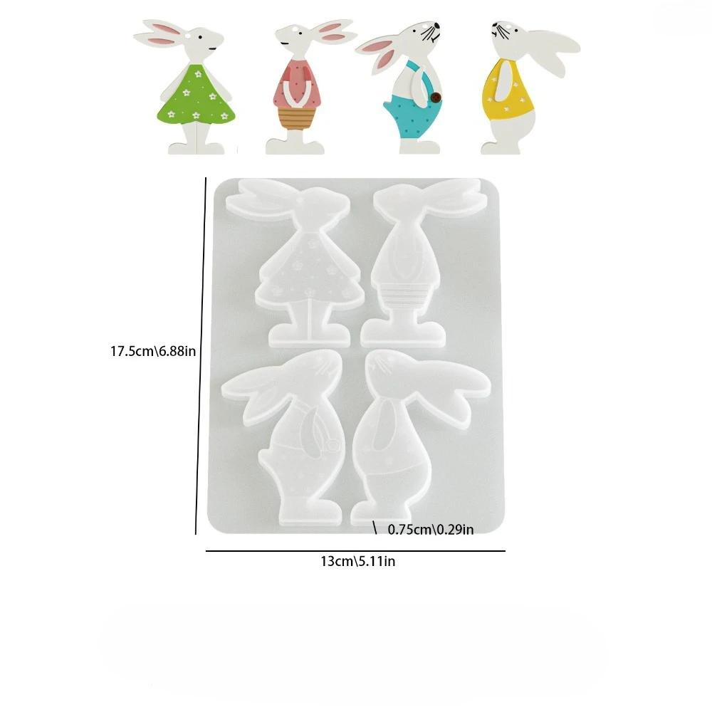 1PCS Pattern Rabbits Silicone Molds DIY Easter Decorative Hanging Tags Plaster Cement Mould Keychains Ornaments Epoxy Resin Mold
1PCS Pattern Rabbits Silicone Molds DIY Easter Decorative Hanging Tags Plaster Cement Mould Keychains Ornaments Epoxy Resin Mold