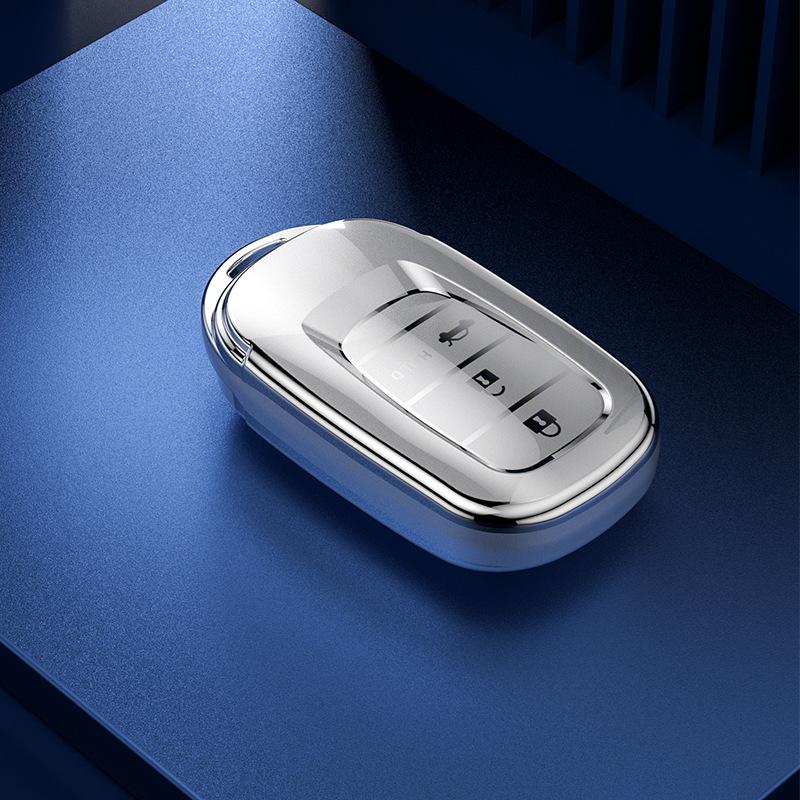Honda Civic 3A Flowing Sand Silver Key Cover for Accord, INSPIRE, Lingpai, Haoying, and Guandao Models.
Honda Civic 3A Flowing Sand Silver Key Cover for Accord, INSPIRE, Lingpai, Haoying, and Guandao Models.