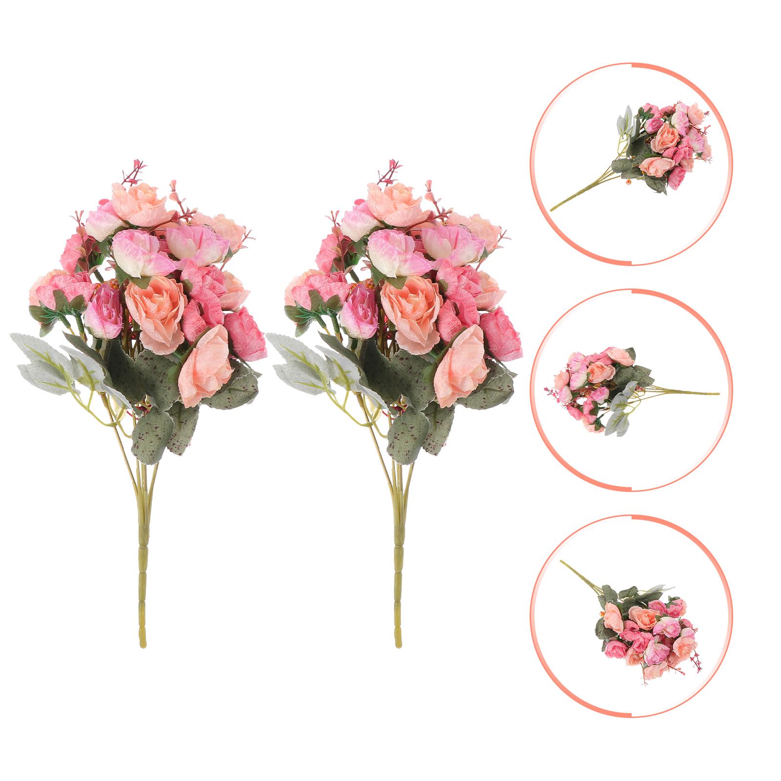 2 Pcs Rose Artificial Flower Fake Wedding Decorations Bouquet Home Adorn Delicate Prop Flowers Using Simulated
2 Pcs Rose Artificial Flower Fake Wedding Decorations Bouquet Home Adorn Delicate Prop Flowers Using Simulated