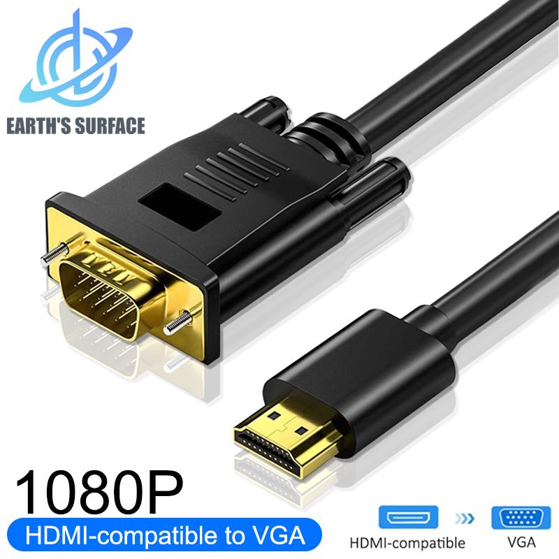 1080P HDMI-compatible to VGA Converter Gold plated Plug Adapter Cable for PC Laptop PS4 PS5 Xbox Switch TV Box Long Video Cables HDTV to VGA-1.8m
1080P HDMI-compatible to VGA Converter Gold plated Plug Adapter Cable for PC Laptop PS4 PS5 Xbox Switch TV Box Long Video Cables HDTV to VGA-1.8m