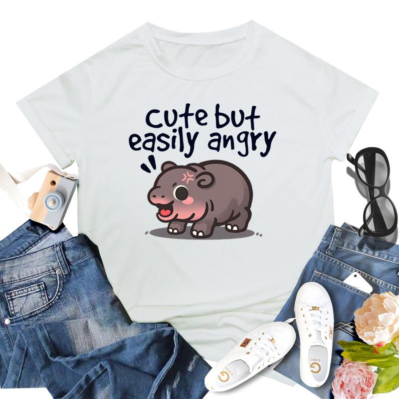 Bouncing Pig Moo Deng Printed Top Модный пуловер Повседневные универсальные футболки для женщин 3XL белый
Bouncing Pig Moo Deng Printed Top Модный пуловер Повседневные универсальные футболки для женщин 3XL белый