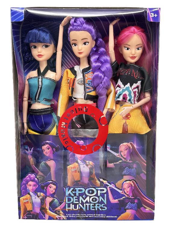 Анімовані ляльки KPOP Дівчина-Мисливець на Демонів та Хлопчачий Гурт з Тематичною Піснею та Барвистими Вогнями 11.5 inches
Анімовані ляльки KPOP Дівчина-Мисливець на Демонів та Хлопчачий Гурт з Тематичною Піснею та Барвистими Вогнями 11.5 inches