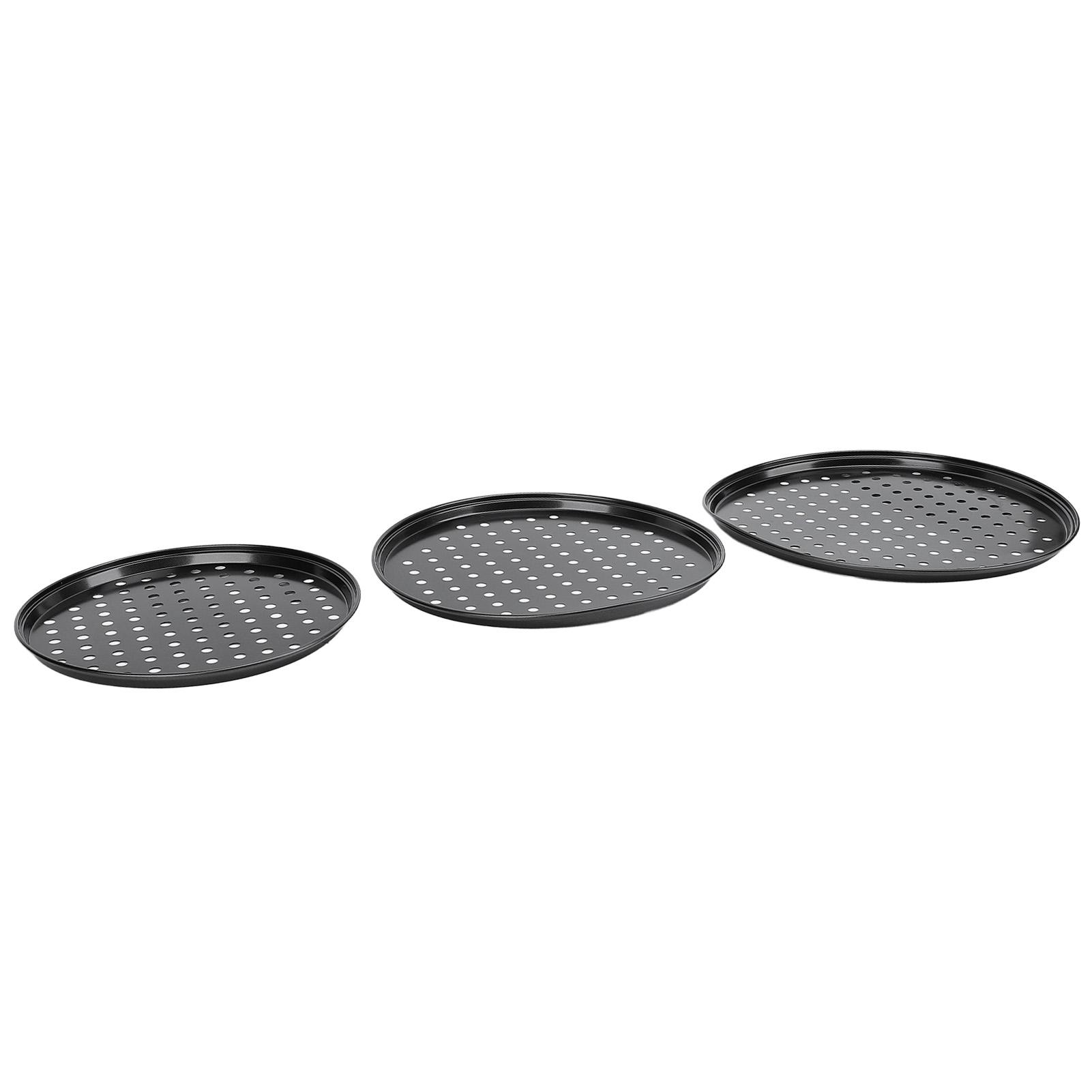 3pcs Carbon Steel Pizza Pan Professional Prevents Stick Round Pizza Tray with Holes for Oven Restaurants and Home L
3pcs Carbon Steel Pizza Pan Professional Prevents Stick Round Pizza Tray with Holes for Oven Restaurants and Home L