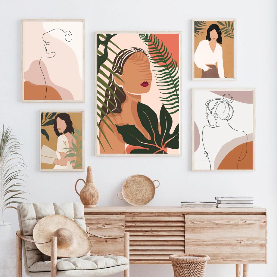 Tropical Plants Leopard Tiger Feminine Chic Posters and Prints Wall Art Painting Picture for Living Room
Tropical Plants Leopard Tiger Feminine Chic Posters and Prints Wall Art Painting Picture for Living Room