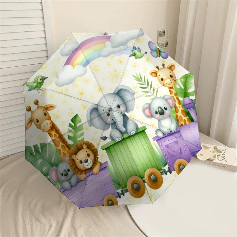 1pc train animals Automatic Open/Close Umbrella Compact Folding Umbrella with 8-Rib Shaft for Women/Men, Elegant Birthday1316S
1pc train animals Automatic Open/Close Umbrella Compact Folding Umbrella with 8-Rib Shaft for Women/Men, Elegant Birthday1316S