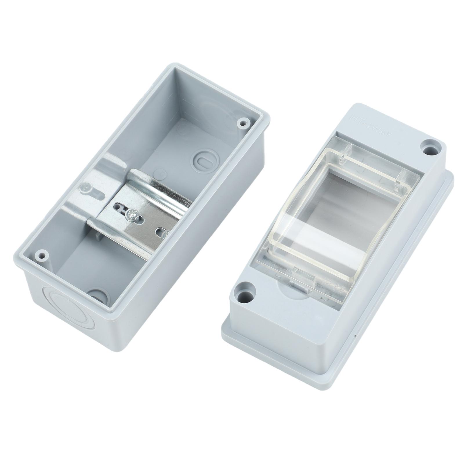 IP65 Waterproof Fuse Switch Box 2 Way Garage 2 5 8 Way 2 MCB s Fuse Box 40A 30mA RCD Dustproof Horizontal Row
IP65 Waterproof Fuse Switch Box 2 Way Garage 2 5 8 Way 2 MCB s Fuse Box 40A 30mA RCD Dustproof Horizontal Row