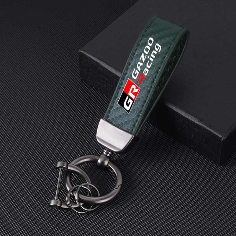 1PC Carbon fiber Car Keychain Key Ring Metal Leather For Toyota GR GAZOO RACING Toyota Yaris Hilux Corolla Prius Accessories
1PC Carbon fiber Car Keychain Key Ring Metal Leather For Toyota GR GAZOO RACING Toyota Yaris Hilux Corolla Prius Accessories