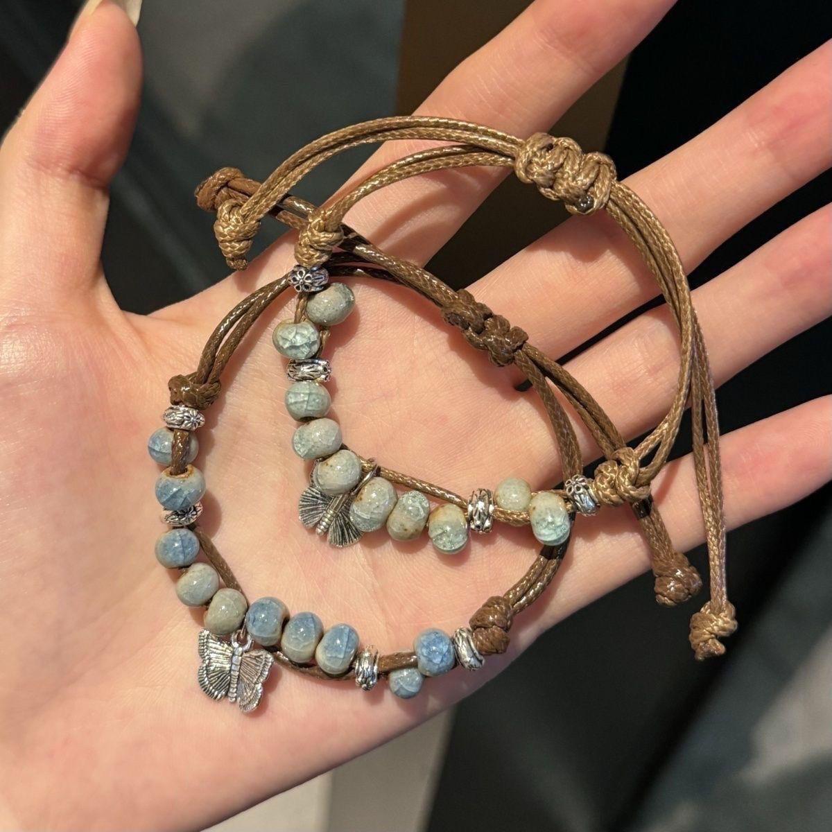 New Chinese butterfly glass beaded weaving 2025 new retro Guochao ethnic style jewelry
New Chinese butterfly glass beaded weaving 2025 new retro Guochao ethnic style jewelry
