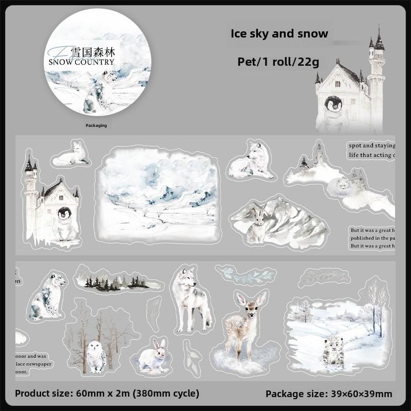 Journamm 60mm*2m PET Tapes Winter Forest Stickers Decor Junk Journal DIY Scrapbooking School Supplies Collage Stationery Tapes
Journamm 60mm*2m PET Tapes Winter Forest Stickers Decor Junk Journal DIY Scrapbooking School Supplies Collage Stationery Tapes