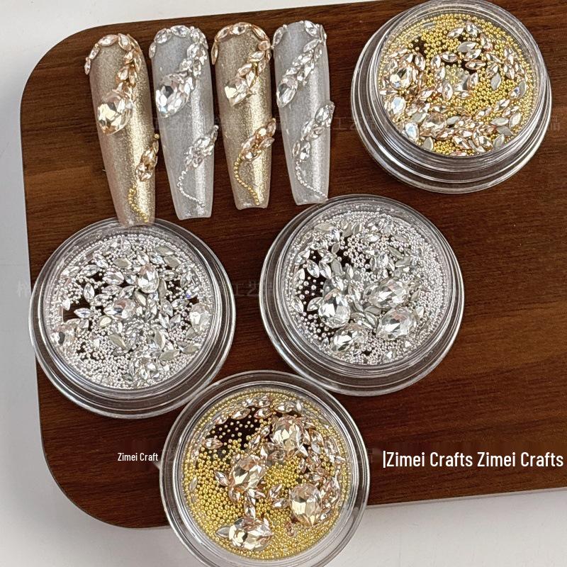 New Year Snake Rhinestone Nail Art Pack: Shiny Marquise & Water Drop Zircon Press-On Nail Decorations
New Year Snake Rhinestone Nail Art Pack: Shiny Marquise & Water Drop Zircon Press-On Nail Decorations