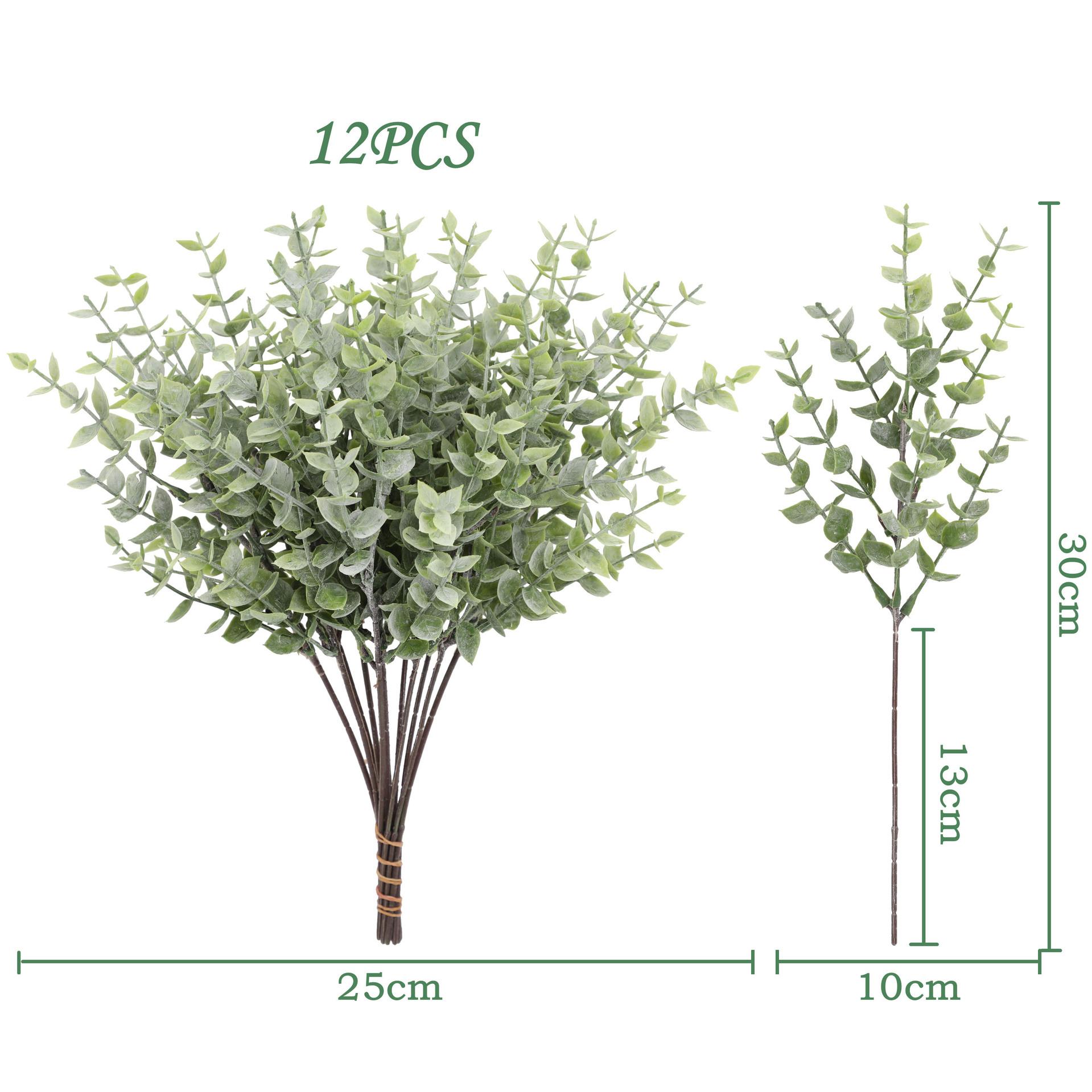 12PCS Simulated Greenery Eucalyptus Wedding Home Hotel Christmas Fake Plant Props Landscaping Flower Arrangement Decoration 12pcs
12PCS Simulated Greenery Eucalyptus Wedding Home Hotel Christmas Fake Plant Props Landscaping Flower Arrangement Decoration 12pcs
