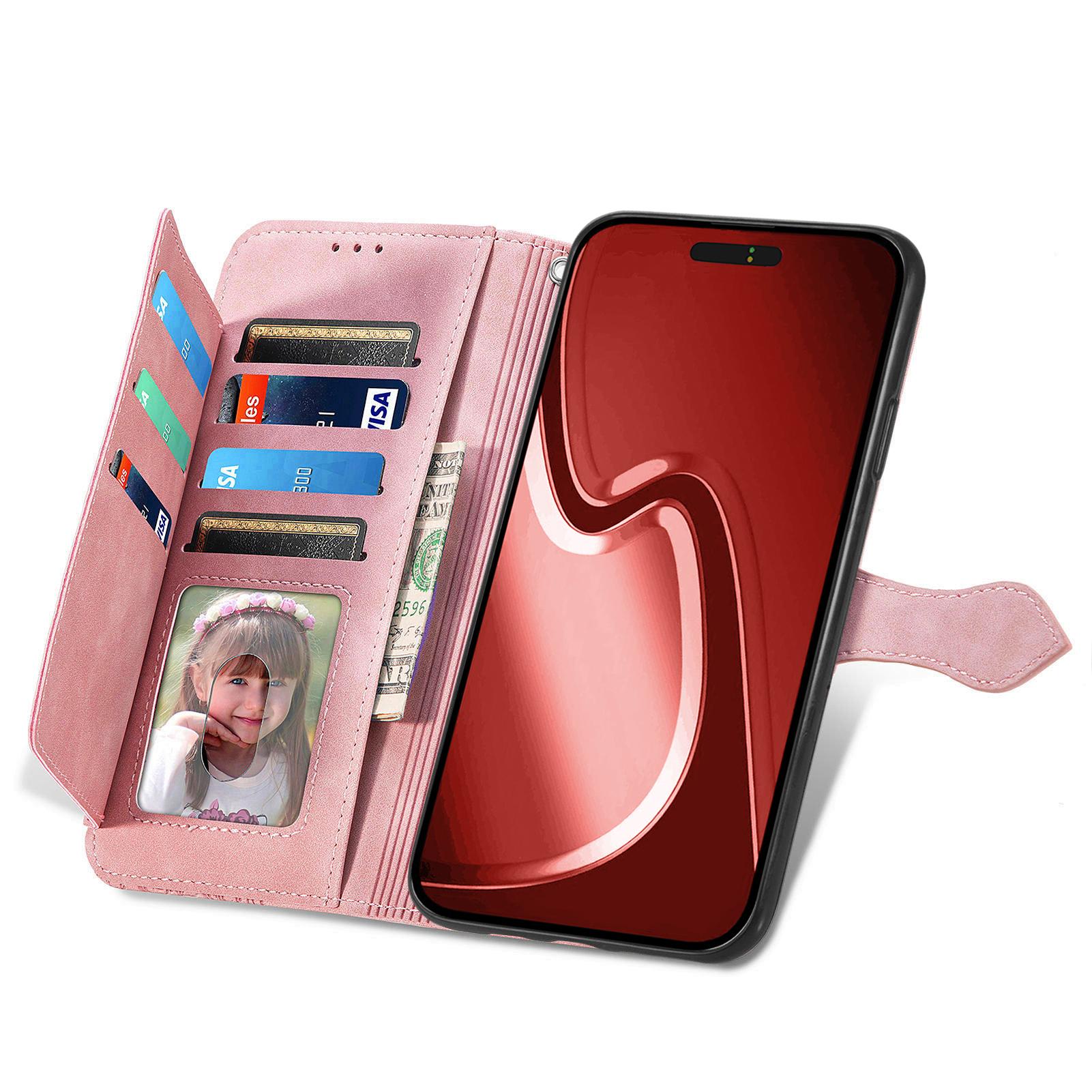 For iPhone 16 Pro Max Zipper Wallet Case with Strap Flower Imprint PU Leather Phone Cover Pink
For iPhone 16 Pro Max Zipper Wallet Case with Strap Flower Imprint PU Leather Phone Cover Pink