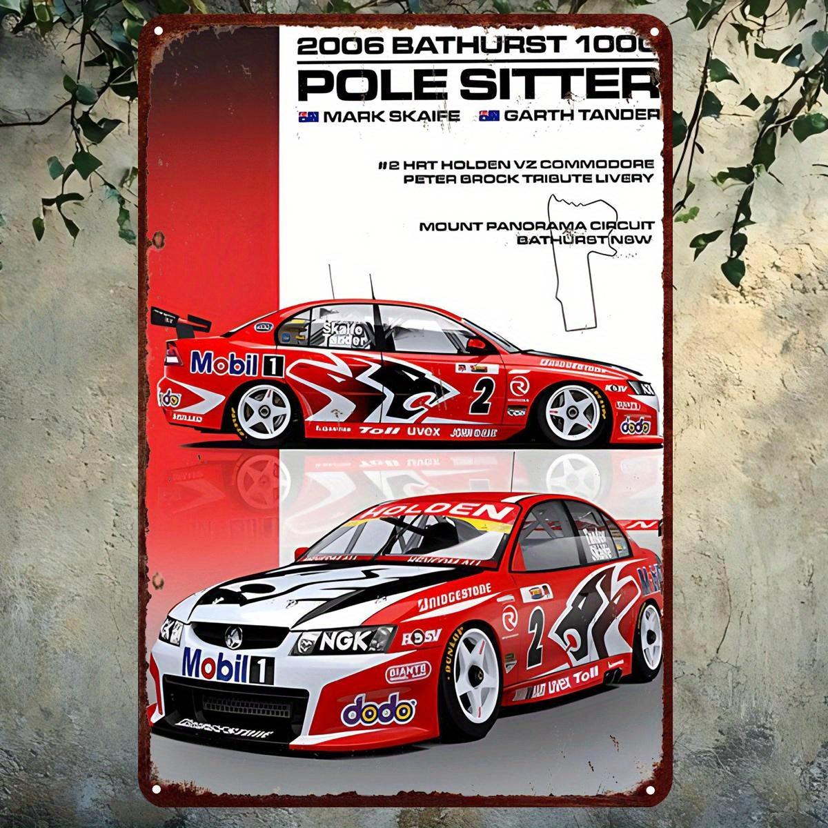 Vintage 2006 Bathurst 100 Pole Sitter Metal Tin Sign Retro Wall Decor for Home Kitchen Bar Cafe Garden Farmhouse Iron aluminum 20x30cm
Vintage 2006 Bathurst 100 Pole Sitter Metal Tin Sign Retro Wall Decor for Home Kitchen Bar Cafe Garden Farmhouse Iron aluminum 20x30cm