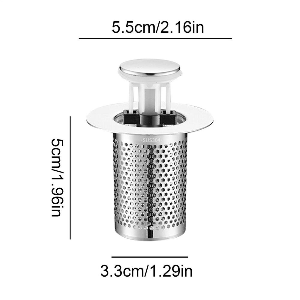 Stainless Steel Sink Straine Floor Drain Filter Washbasin Leak Plug Anti Blocking Odor Proof Bouncing Core Drains Hair Catcher
Stainless Steel Sink Straine Floor Drain Filter Washbasin Leak Plug Anti Blocking Odor Proof Bouncing Core Drains Hair Catcher
