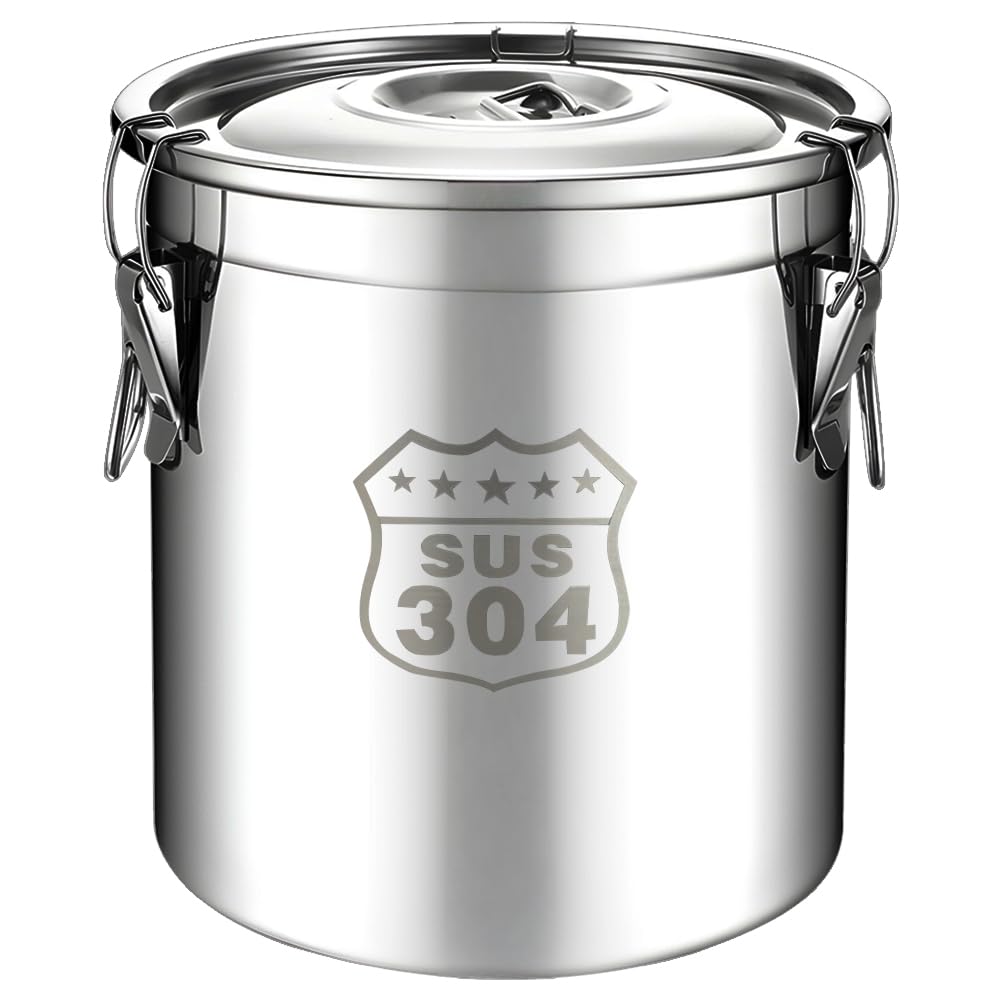 6/12/21/33L Stainless Steel Storage Container with Seal Lid Kitchen Canister with Handles Oil Sugar Milk Storage Bucket for Home Kitchen Bar Restauran 6L
6/12/21/33L Stainless Steel Storage Container with Seal Lid Kitchen Canister with Handles Oil Sugar Milk Storage Bucket for Home Kitchen Bar Restauran 6L