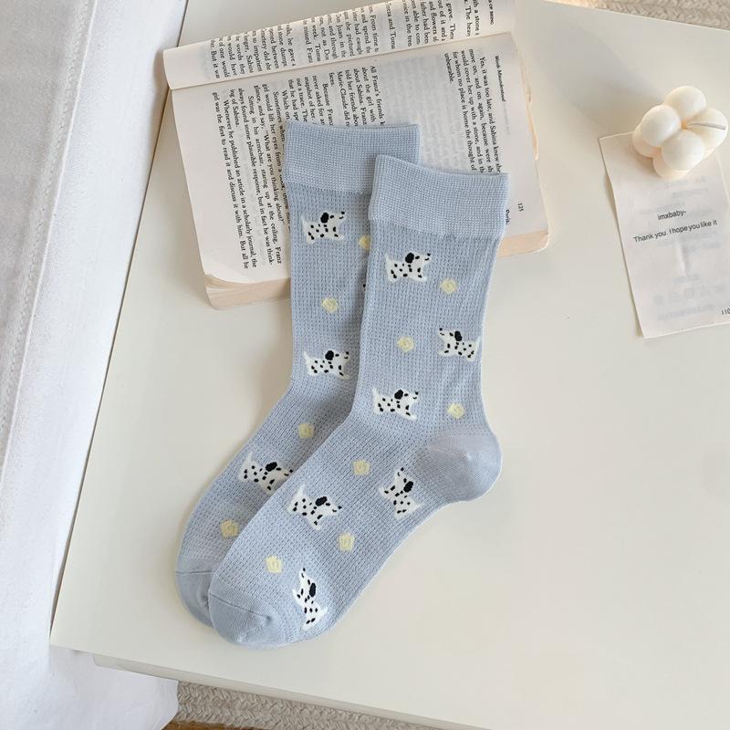5pair Cute Dog Socks Women S Summer Thin Mesh Breathable Medium Tube Stacking Socks Modal Cool Summer Women S Socks Long One size fits all синій
5pair Cute Dog Socks Women S Summer Thin Mesh Breathable Medium Tube Stacking Socks Modal Cool Summer Women S Socks Long One size fits all синій