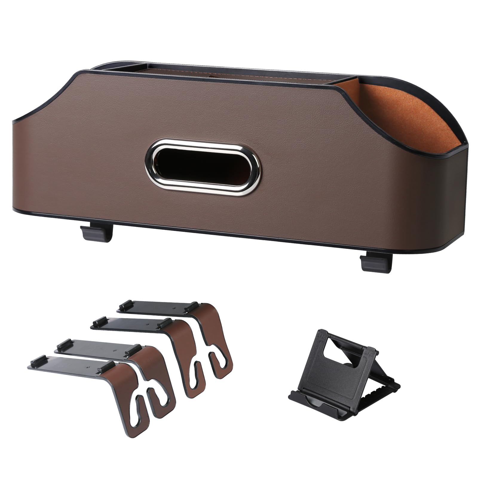 KONGZEE Car Backseat Car Drink Storage Box for the Back Includes a Tissue Holder and Two Cup Car Convenient Car Car Accessory PU Leather Seatback
KONGZEE Car Backseat Car Drink Storage Box for the Back Includes a Tissue Holder and Two Cup Car Convenient Car Car Accessory PU Leather Seatback