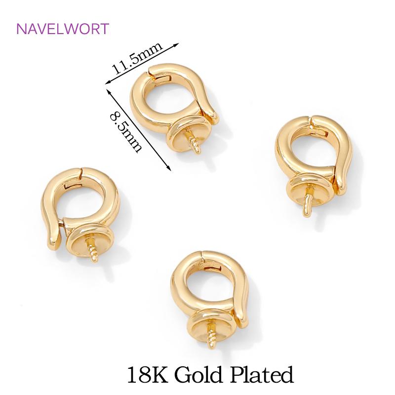 18K Gold Plated Pendant Holder For Jewelry,Brass Hinged Necklace Enhancer With Pearl Pendant Mounting,DIY Jewelry Materials 2 pieces
18K Gold Plated Pendant Holder For Jewelry,Brass Hinged Necklace Enhancer With Pearl Pendant Mounting,DIY Jewelry Materials 2 pieces