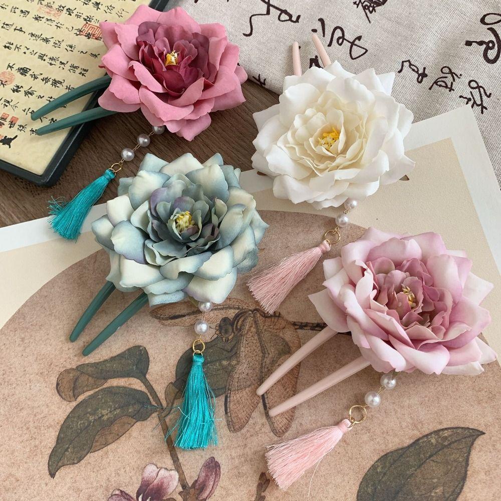 Tassel Hanfu Hairpin Hair Comb Flower Hair Clip Classical U Shape Hair Stick Hanfu Accessories
Tassel Hanfu Hairpin Hair Comb Flower Hair Clip Classical U Shape Hair Stick Hanfu Accessories